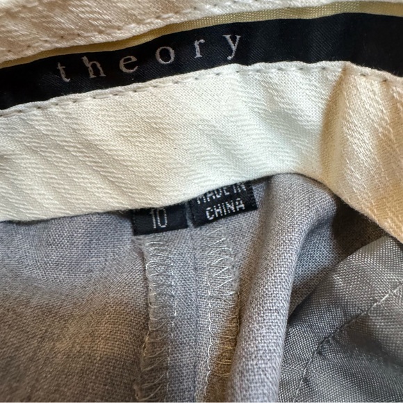 Theory Emery Wool Blend Tailored Pants - Picture 2 of 7